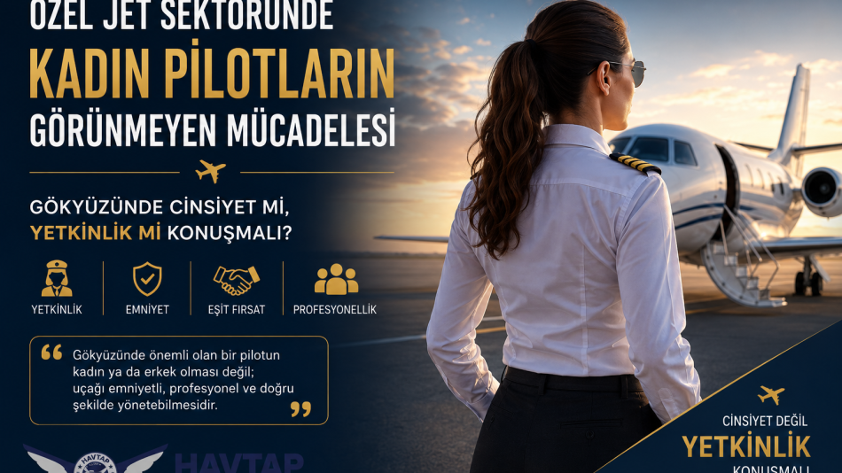 Özel Jet Sektöründe Kadın Pilotların Görünmeyen Mücadelesi